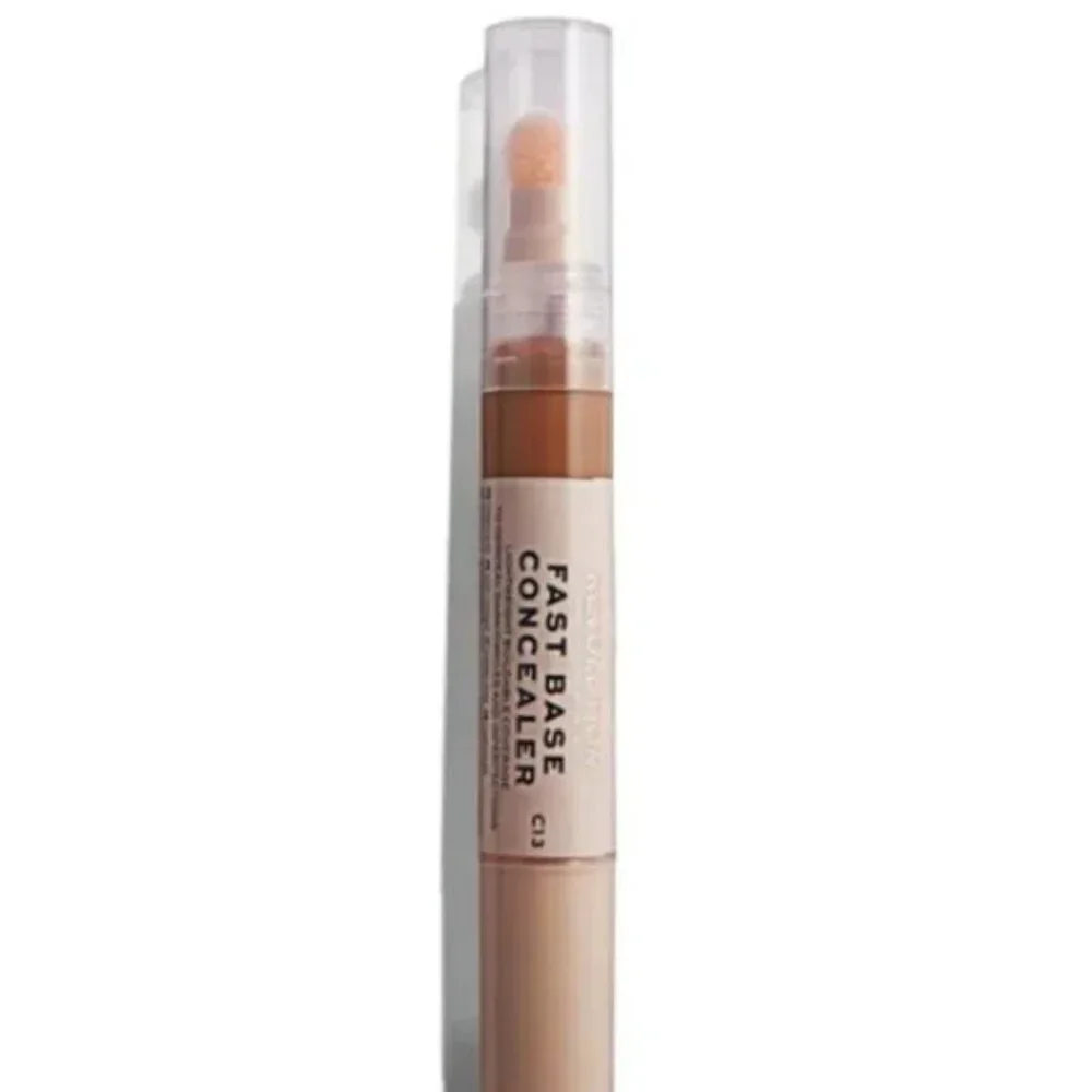 3 Makeup Revolution Fast Base Concealer – C13 | Lightweight & Buildable | New